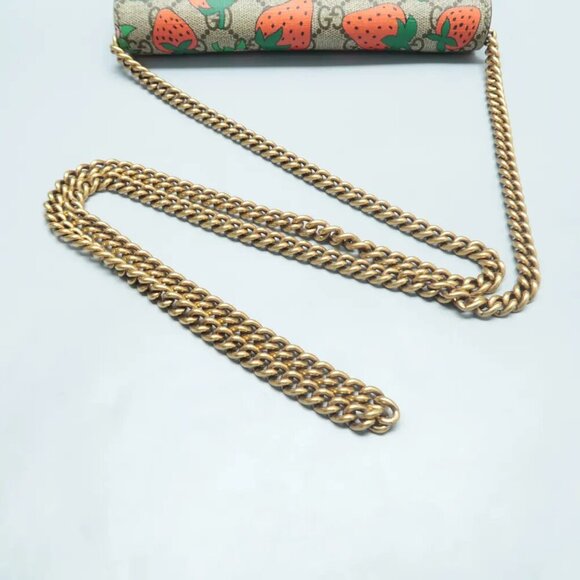 100% Authentic GUCCI  Brown Canvas Shoulder Bag 742-102024 - Picture 7 of 12